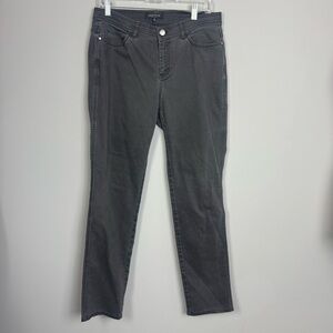 LAFAYETTE 148 New York | Black Wash Dark Gray Slim Leg Jeans Women’s Size 10